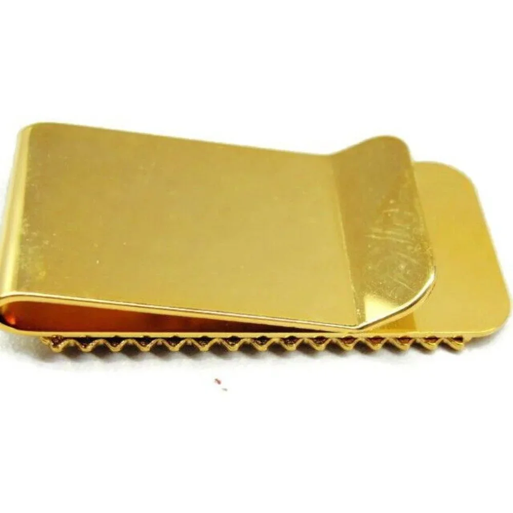 Basketball Centennal 1991 Stamp USA 29 Golden Cash Holder Wallet Vtg Money Clip